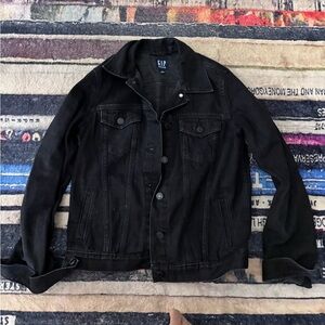 GAP icon washed denim Black Denim Jacket XS